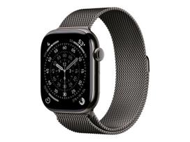 Apple Watch Series 11 GPS + Cellular 46mm Slate Titanium Case with Slate Milanese Loop – M/L | Apple