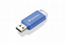 USB laikmena Verbatim Databar 64gb Usb 2.0 pendrive, mėlynas