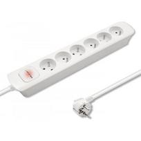 Qoltec Power strip 6 sockets 1.8m White