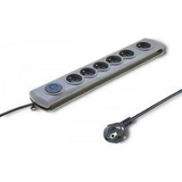 Qoltec 50199 Apsauginis ilgintuvas 6 lizdai 5m pilkas