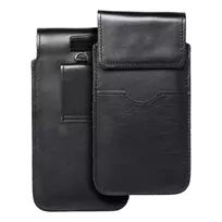 OEM ROYAL - Universal flap pocket case / black - Size 2XL+wide - Compatible with SAMSUNG A12 / NOTE 9 / XIAOMI REDMI NOTE 10 PRO