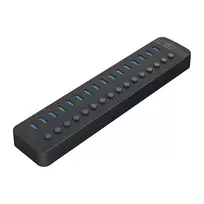 Orico CT2U3-16AB 16-Port USB-A 3.0 Hub with Switches - Black