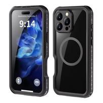 iPhone 16 PRO MAX Shellbox GT vandeniui atspari dėklas su MagSafe juodos spalvos