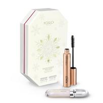 Makiažo dovanų rinkinys Kiko Milano Snow-Kissed Holiday 3D Hydra lūpų blizgis ir apimties suteikiantis tušas