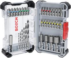 Grąžtų ir sukimo antgalių komplektas Bosch Extra Hard; HSS; Hex1/4''; 35 vnt.