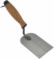 AW-Tools AWTOOLS Mūrininko mentelė, šlifuota, lopetėlės formos, 120 mm, kamštinė rankena 0832K