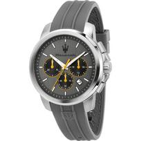 Maserati Successo Pilkas Pilkas Silikoninis Vyriškas Kvarcinis Chronografas R8871621043 pilka