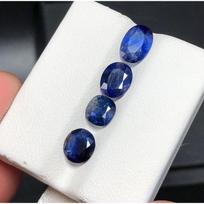 2,52 karato natūralus safyro mėlynas 7x5 MM ovaliai pjautas laisvas brangakmenis SERTIFIKUOTAS rinkinys 7 mm approx. mėlyna
