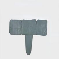 10Pcs  Outdoor Imitation Stone Plastic Fence In The Courtyard, Sheet Type Plug-In Fence, Small Fence, Villa Lawn Decoration, Gardening Partition 10PCS pilka