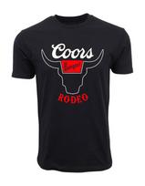 COORS BANQUET RODEO OFICIALUS JUODAS BULL T-SHIRT Unisex T-Shirt L