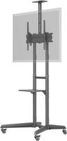 Goobay Floor stand | 59508 TV Presentation Stand Pro (Size L) | Adjustable Height, Tilt | 37-70 ” | Black