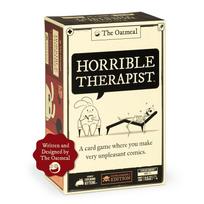 Siaubingas terapeutas: „Extra Horrible Edition“ – kortų žaidimas, kuriame kuriate labai nemalonius komiksus, skirtas vakarėliams, šeimos žaidimų vakarui. 1set