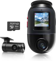70mai 4K Omni vaizdo registratorius su STARVIS 2 priekine ir galine 4K naktine ir panoraminiu funkcijomis, apima dvigubą HDR priekinę ir galinę Sony IMX678 naktinę