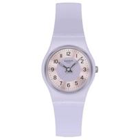 SWATCH Originali kolekcija Kvarcinis mechanizmas Atsparumas vandenii 30m Moteriškas laikrodis 25mm Violetinis laikrodžio ciferblatas LV121 Purple Watch Dial