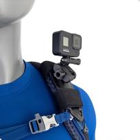 Stuntman Action Camera Pack Mount Shoulder Strap Mount juoda