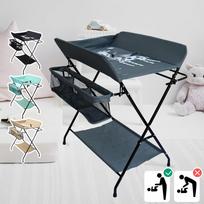 iimono117 Vystymo stalas su svarstyklėmis Sulankstomas Kūdikio Nugaros skausmas Saugus Atramos Lengvas Kompaktiškas Rankena, Lentyna, Palengvinimas, Sandėliavimas, Dizainas, 15 kg, Surinkimas, pilka spalva