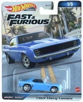 Hot Wheels 1969 Chevrolet Fast and Furious Camaro, 1/5 [Blue] mėlyna