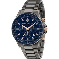 Maserati Sfida Mėlynas Nerūdijančio plieno Pilkas Vyriškas Kvarcinis Chronografas su Data R8873640001 mėlyna