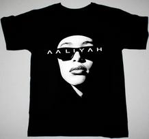 Aaliyah Medvilniniai trumpomis rankovėmis marškinėliai Unisex S-345XL dydžių HS155 Unisex marškinėliai M white