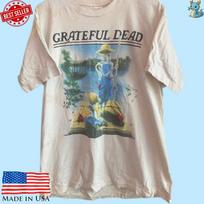 Grateful Dead 1995 m. pavasario turo marškinėliai Vintage grupės marškinėliai Balti Unisex Unisex marškinėliai M