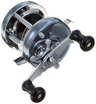 AbuGarcia Ambassadeur 5501CS Rocket Dvigubos rankenos Topwater ritė šamams Mėlynai pilka Kairiarankė Ešeriui, Gyvatžuviai, mėlyna