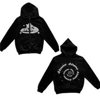 Star Letter Print Hoodie Men Retro Zip Up Long Sleeve Loose Jacket Coats Harajuku Casual Gothic Hooded Sweatshirt Y2K Streetwear S smėlis