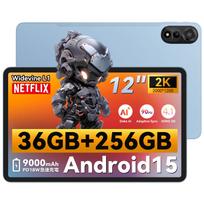 Blackview MEGA2 WiFi Android 15 2K IPS Didelis DOKE PC Režimas 9000mAh Atmintis su 18W PD Greitu A733 Widevine L1 WiFi AI ir Veido Atpažinimo Planšetė, mėlyna