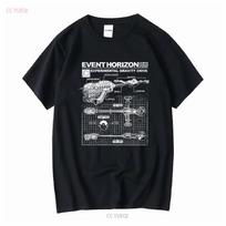 Renginio Horizon T-shirt Laivo specifikacijos Siaubo vyrams ir moterims vintage Skalbtas minkštas streetwear Stilingi universalūs dizainerio drabužiai S