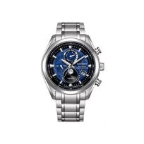 CITIZEN 100m atsparumo vandeniui Saulės energija varomas Titano dirželis Laikrodis 43mm Vyriški Laikrodžiai Mėlynas Ciferblatas BY1010-81L Blue Dial