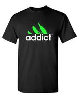 Priklausomo T-shirt Juokingas Dope Narkotikai Kokainas EDM DJ Klubas Hip-Hop Rap Gatvės Unisex T-shirt XL