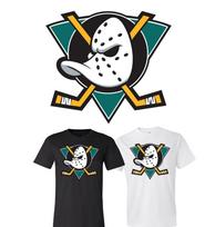 Anaheim Mighty Ducks Throwback Main Team logo shirt S-6XL Tracking!! Unisex T-Shirt XXL