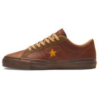 Converse „One Star Pro“ žemo vidurio rudens festivalis – rudi unisex sportbačiai, geltoni paslėpta juosta A07088C 38