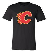 Calgary Flames pagrindinės komandos logotipas marškinėliai S-6XL Sekimas!! Unisex marškinėliai S