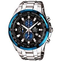 Casio Edifice Chronograph 100m atsparumas vandeniui su 13x13cm mikropluošto šluoste EF-539D-1A2VUDF Laikrodis, Atsparus, (Importuota)