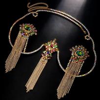 Rhinestone Fringed Body Chain Waist Chain Nightclub Bikini Bra Women'S Body Chain sidabras