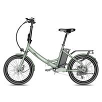 FAFREES F20 Lengvas sulankstomas elektrinis dviratis visureigiams, 36V16.75Ah baterija, 250W variklis, didžiausias greitis 25KM/H, 20 colių plačios padangos, E-bike balta