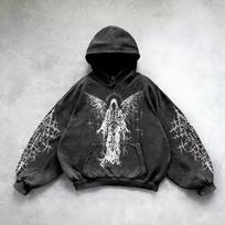 Madingas Europa ir Amerika Y2K Hip Hop Tendencija Retro Hoodis Vyriškas Gatvės Megztinis Laisvas Atsitiktinis Vintage Palaidinė Moteriškas Hoodis Viršus S