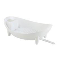 Countertop Dish Rack Plastic Dish Drying Rack Tableware Holder Bowl And Utensil Holder with Drainage for Kitchen Counter Sink pilka
