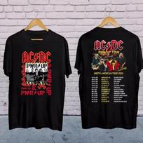 ACDC Grupės Pasaulinis Turas 2025 Marškinėliai Roko Grupė ACDC Pwr Up Koncertas 2025 Marškinėliai Unisex Marškinėliai S