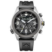 Citizen Promaster Vandeniui atsparus LAND serijos Uretano juodas laikrodis Saulės energija maitinamas Eco-Drive Analoginis-skaitmeninis Vyriškas JV1007-07E juoda