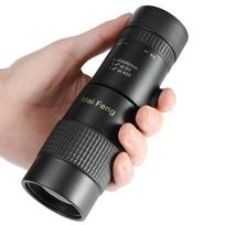 8-40x40 Galingas Monokuliarinis Zoom Profesionali Teleskopas Vandeniui Atsparus Kempingui Aukštos Rezoliucijos Ilgo Nuotolio Lauko Įrankiai juoda
