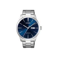 CITIZEN Klasikinis mechaninis judėjimas Nerūdijančio plieno dirželis Laikrodis Vyriški laikrodžiai Mėlynas ciferblatas NH8350-83LB Silver Strap