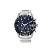 CITIZEN Ecology Drive kolekcijos Laikrodis su kvarciniu mechanizmu, maitinamas šviesa, nerūdijančio plieno apyranke AT8154-82L Dark Blue Watch Dial
