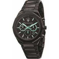 Maserati Maserati Stile Black Stainless Steel Strap Men's Quartz Chronograph R8873644001 juoda