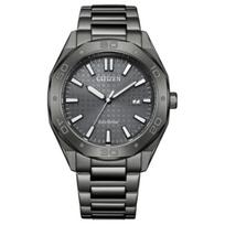CITIZEN Apyrankinis laikrodis Kolekcija 100m Atsparus vandeniui Saulės energija maitinamas Kvarcinis mechanizmas Nerūdijančio plieno apyrankė BM7637-81H Gray Dial