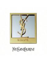 YSL auksinis kvadratinis veidrodėlis, aukštos kokybės, didelis logotipas, patogus nešiotis, puikiai tinka pasitaisyti makiažą ir kasdieniam naudojimui. auksas