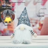 2024 Švytinčios Kalėdinės Dekoracijos: Rudolfas, Kalėdų Senelis ir Sniego Senis Lėlės Rudolph Ornament