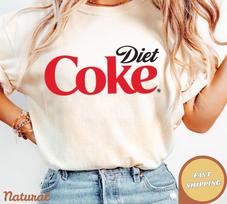 Diet Coke Logotipo Marškinėliai, Madingi Gazuotų Gėrimų Mėgėjų Marškinėliai Unisex L