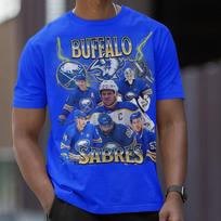 Buffalo Sabres Marškinėliai NHL Apvalus kaklas Kanados Profesionalų ledo ritulio čempionatas Sportinis Unisex Marškinėliai S