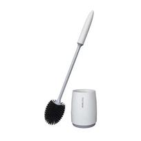 Olive Shaped Toilet Brush Set Long Handle Soft Silicone Multi Purpose Household Bathroom Cleaner No Dead Corner Flexible Deep Cleaning Hygienic juoda